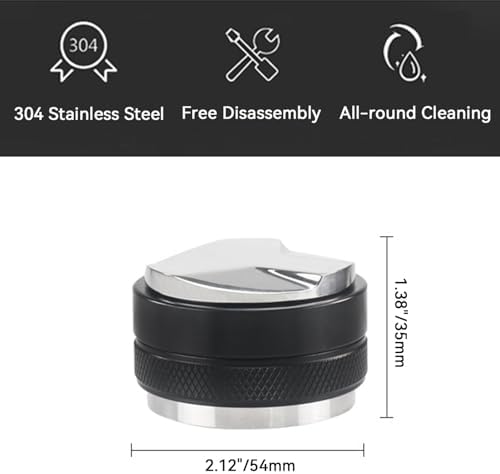 54mm Espresso Accessories Kit 2-in-1 Coffee Distributor and Tamper