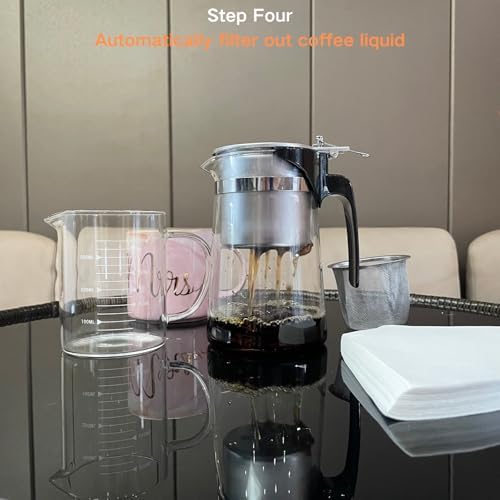 Pour Over Coffee Maker Set, 304 Stainless Steel Coffee Dripper with