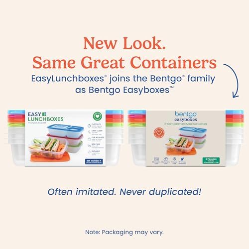 Bentgo Easyboxes - Original Stackable Lunch Boxes - Reusable