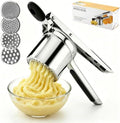 DECORWELL Potato Ricer with 4 Interchangeable Discs, Heavy Duty