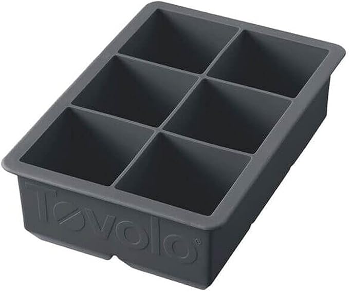 Tovolo Large 2” King Cube Ice Tray Charcoal Gray Ice Cube Trays - Image 6