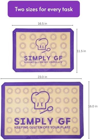 Silicone Baking Mat Set of 2, Non-Stick Cookie Sheet Liners