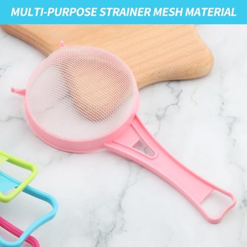 4Pcs/Set Fine Mesh Strainer Set, Kitchen Plastic Flour Colander Set