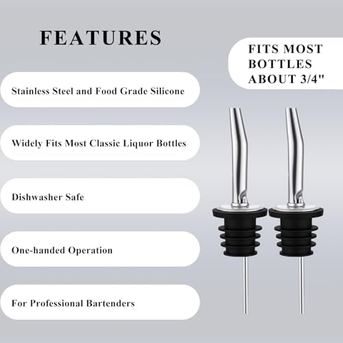 Pafusen Jigger for Bartending with 2 Pourers, Japanese Jiggers with 5