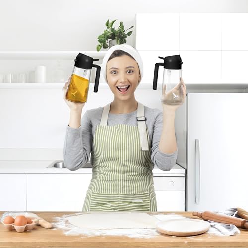 16oz/470ml Black 2-in-1 Oil Dispenser and Sprayer