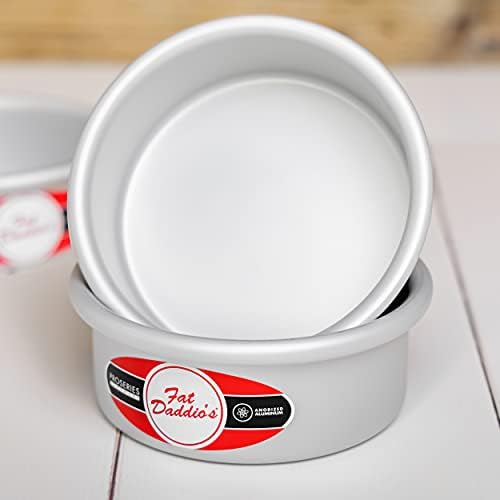 Fat Daddio's Anodized Aluminum Round Cake Pans, 6 Piece Set