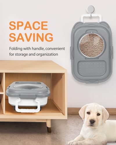 15-23 Lbs Dog Food Storage Container, Collapsible Dog Food Container