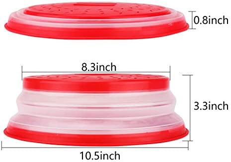 MMDcase [2 Pack]Microwave Splatter Cover Vented Collapsible Microwave