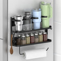 Magnetic Spice Rack,4-Slot Stanley Cup Water Bottle Holder with Paper