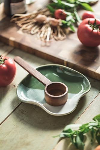 Ceramic Spoon Rest for Stove Top, Cooking Spoon Holder,Utensil Rest