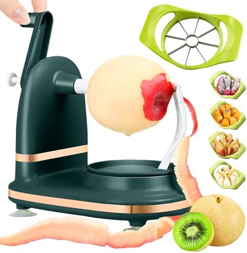 Manual Hand Crank Apple Peeler, Corer and Slicer – Suction Non Slip