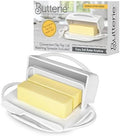 Butterie Flip Top Butter Dish, White