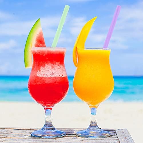 Prasacco 4 Sets Silicone Reusable Straws with Case - Foldable