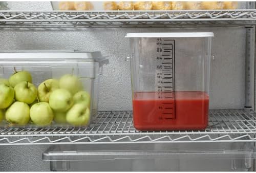 Rubbermaid Commercial Products Food Storage Box, 3.5-Gallon, Clear