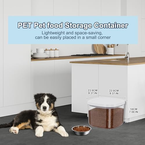 LEAWALK 5-8Lbs/5.28Qt/5L Airtight Dog Cat Food Storage Container and