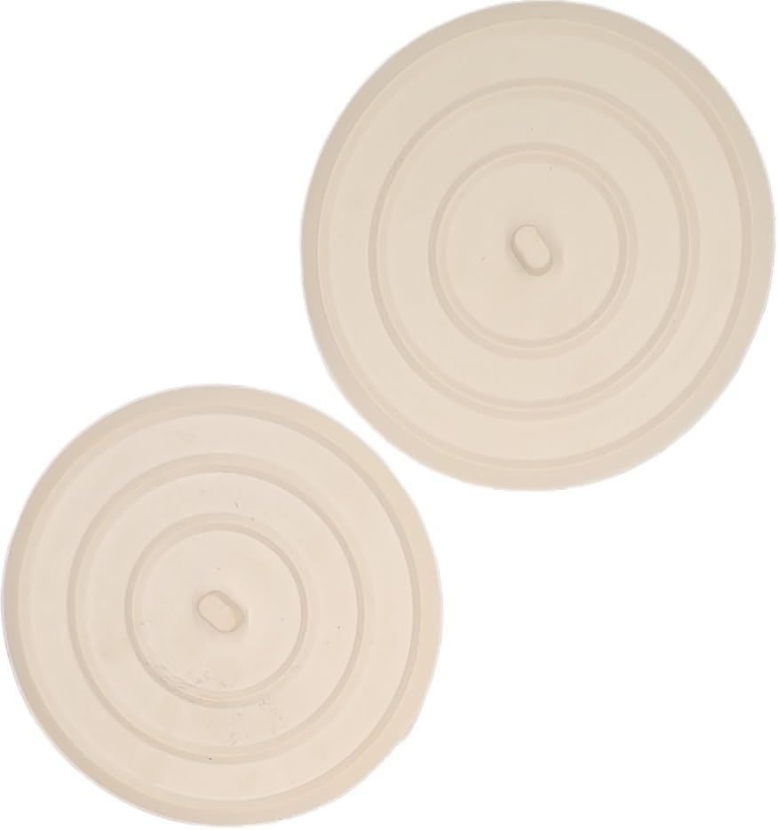 Handy Housewares Rubber Flat Suction Sink Stopper 2pc Set - Fits Most