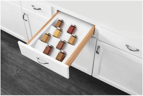 Rev-A-Shelf Spice Drawer Insert Organizers, White