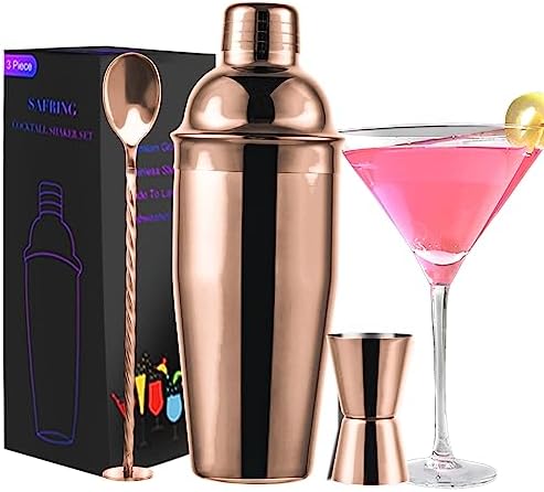 Safring 24oz Cocktail Shaker Bar Set, Martini Shaker with Built-In
