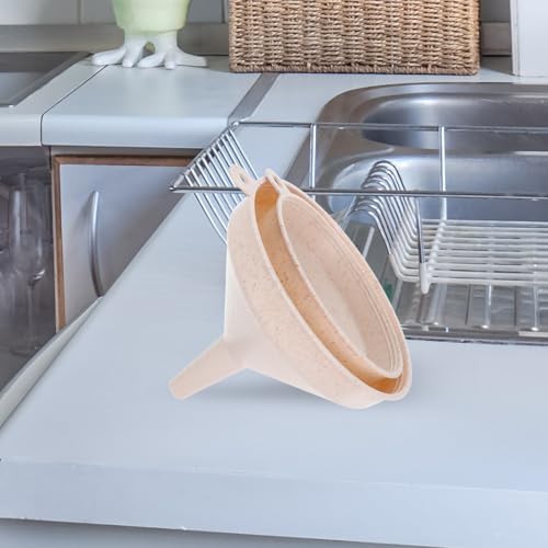 CHILDWEET 2pcs Kitchen Funnels Set Large and Small Mouth Funnels with