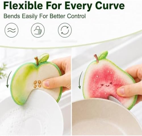 Fruit Shaped Dishwashing Sponge Scrubber