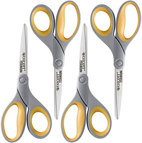 Westcott 8-Inch Titanium Bonded Scissors for Home, Office, and