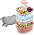 Freshmage Salad Container for Lunch with Ice Pack, Leakproof BPA-Free