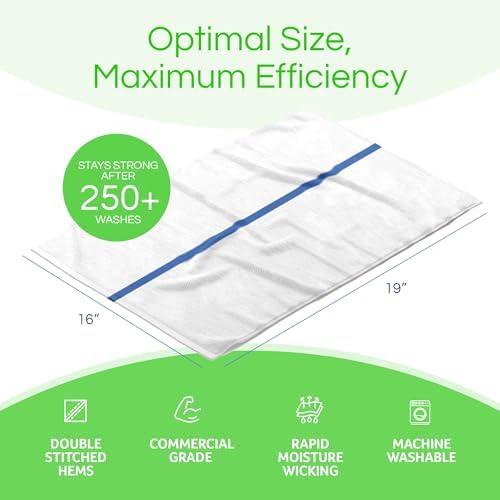 Towels N More 24 Pk 16x19 Cotton Kitchen Cleaning 30 Oz Bar Mop Towel