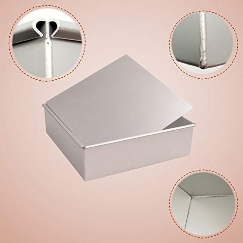 Anodized Aluminum Square Cheesecake Pan Chiffon Cake Mold Baking Mould