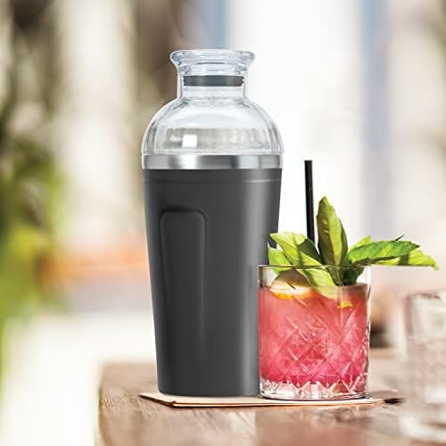OGGI Groove Insulated Cocktail Shaker-17oz Double Wall Vacuum