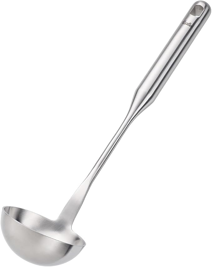 Fissler Essential Soup Ladle, 18/10 Stainless Steel Kitchen Utensil by Fissler