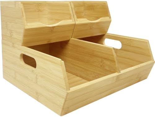 Fruit and Vegetable Storage Bin for Pantry & Kitchen Counter