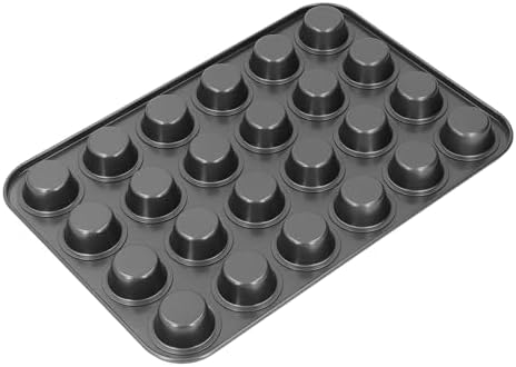 Fockety 24 Cup Muffin Pan, Nonstick Cupcake Pan Carbon Steel Muffin