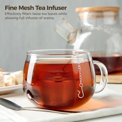 9 Pcs Stainless Steel Tea Infusers, Mesh Loose Leaf Tea Strainers