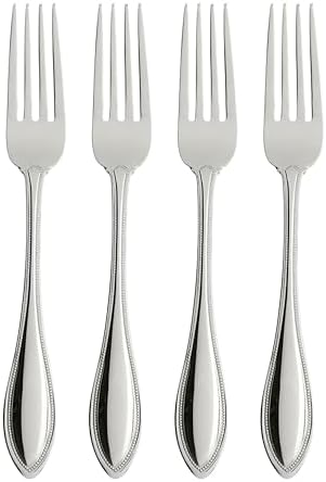 Oneida American Harmony Dinner Forks Silverware Set for 4, Flatware
