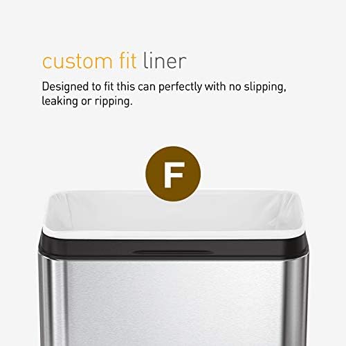 simplehuman 25L Commercial Stainless Steel Open Trash Can