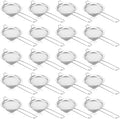 20packs Small Fine Mesh Strainer with Handle 3.3" Stainless Steel Tea