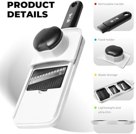 3-in-1 Stainless Steel Handheld Mandoline Slicer