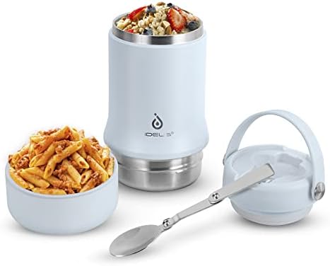 Ideus Soup Thermo with Foldable Spoon and Bowl 20oz, All-in-one