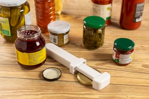 Kuhn Rikon Compact Jar Opener – Easy Grip Adjustable Lid Remover for