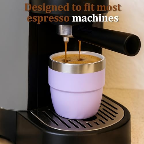Zenbo 4 oz Espresso/Coffee Cups, Ceramic-Lined Double Wall Vacuum