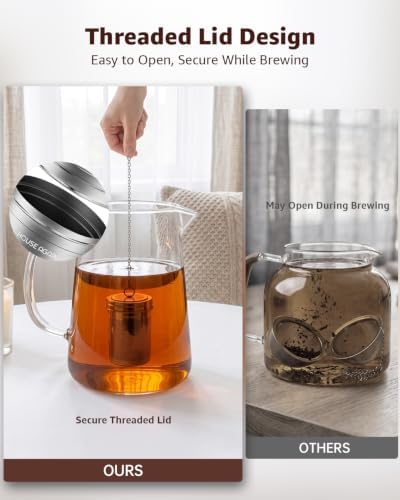 HOUSE AGAIN Tea Infuser, Extra Fine Mesh Tea Infusers for Loose Tea