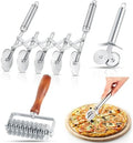 Gisafai 3 Pcs Pastry Cutter Set for Christmas Kitchen Pizza Noodle