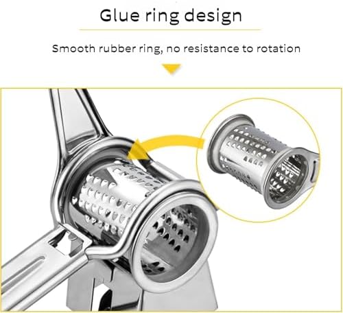 Manual Rotary Stainless Steel Parmesan Cheese Grater