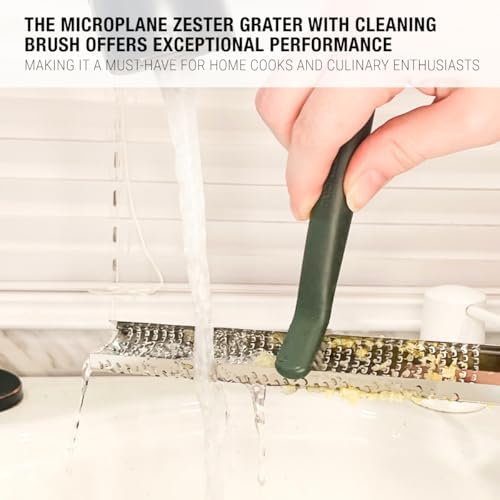 Microplane Home Series Zester & Cleaning Brush - Stainless Steel