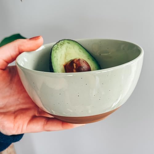 Mora Ceramic Small Dessert Bowls - 16oz, Set of 6 - Microwave, Oven
