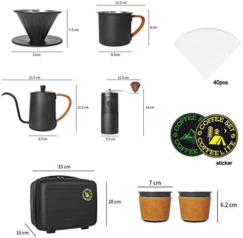 Pour Over Coffee Set, Manual Coffee Maker, Size A