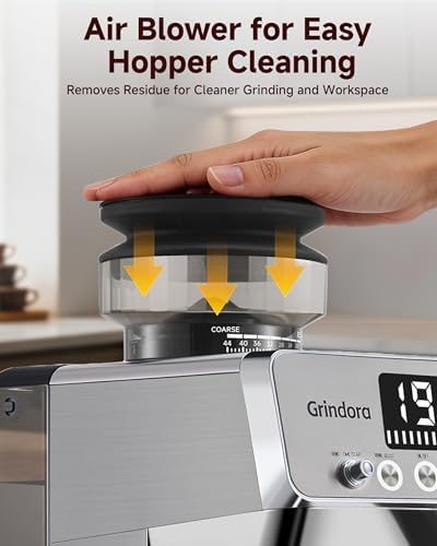 Espresso Machine with Grinder, 20 Bar, 44 Grind Settings