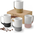 Large Ceramic Coffee Mug Set of 4, 16 oz Tea Cups with Handle