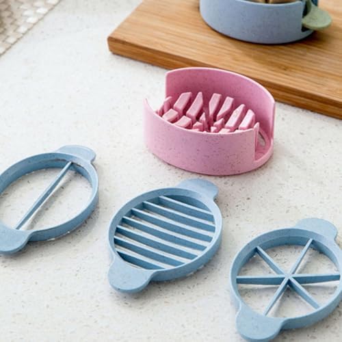 Wheat Stalk Egg Slicer PP Food Cutting Tool for Uniform Wedges