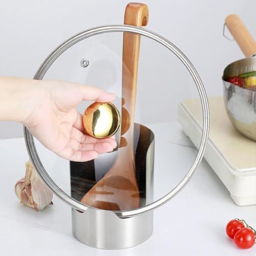 Multifunctional Kitchen Utensil Holder, Heavy Duty Stainless Steel Pot